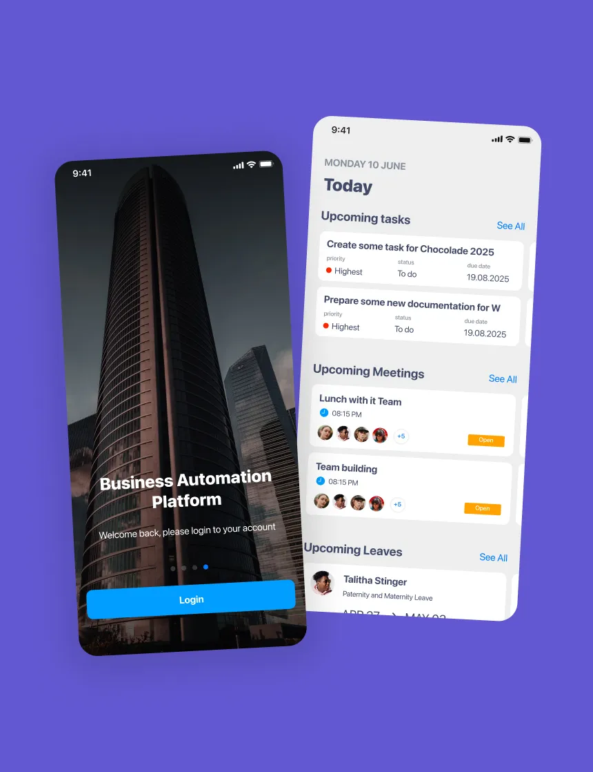 Business Process Automation Platform project